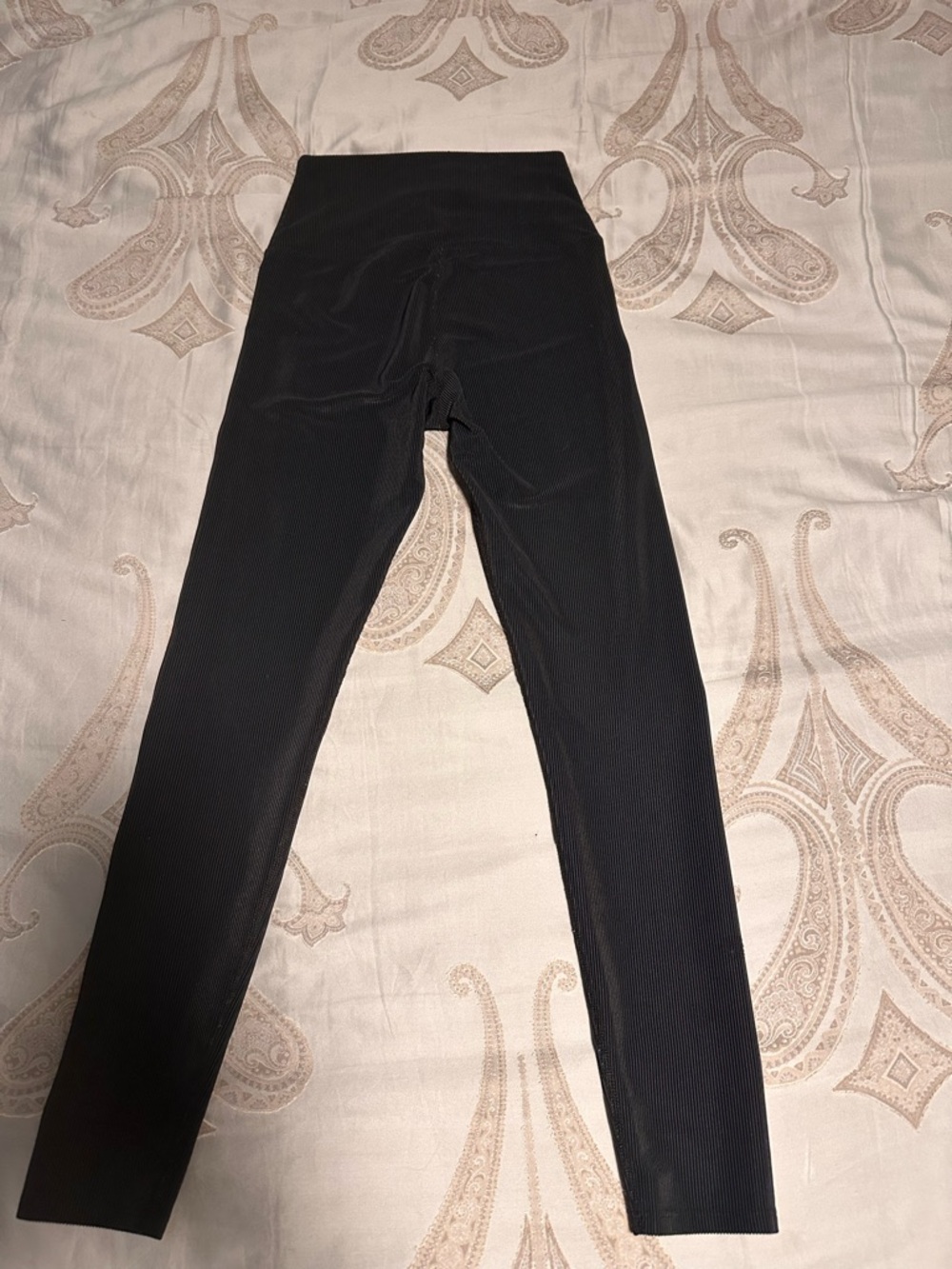 Beach Riot Black Ribbed High-Waist Leggings - Picture 2 of 3